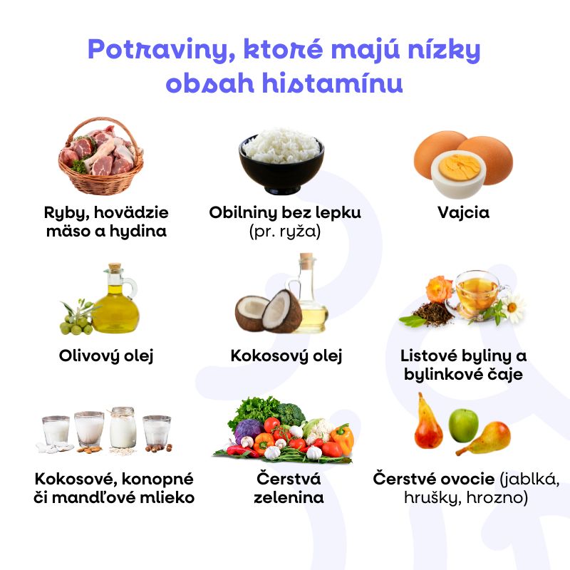 (Slovenčina) Potraviny, které mají nízký obsah histaminu